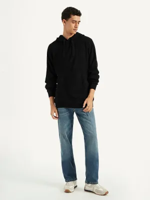 Essential Comfort Men's Solid Hooded Sweater