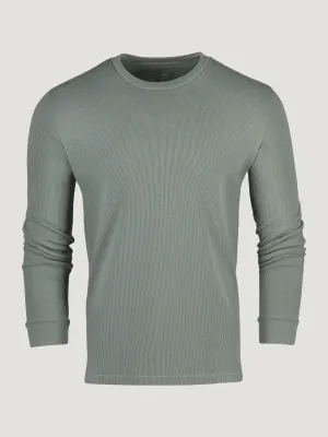 Mercury Green Thermal Long Sleeve Crew Trendy Wearable