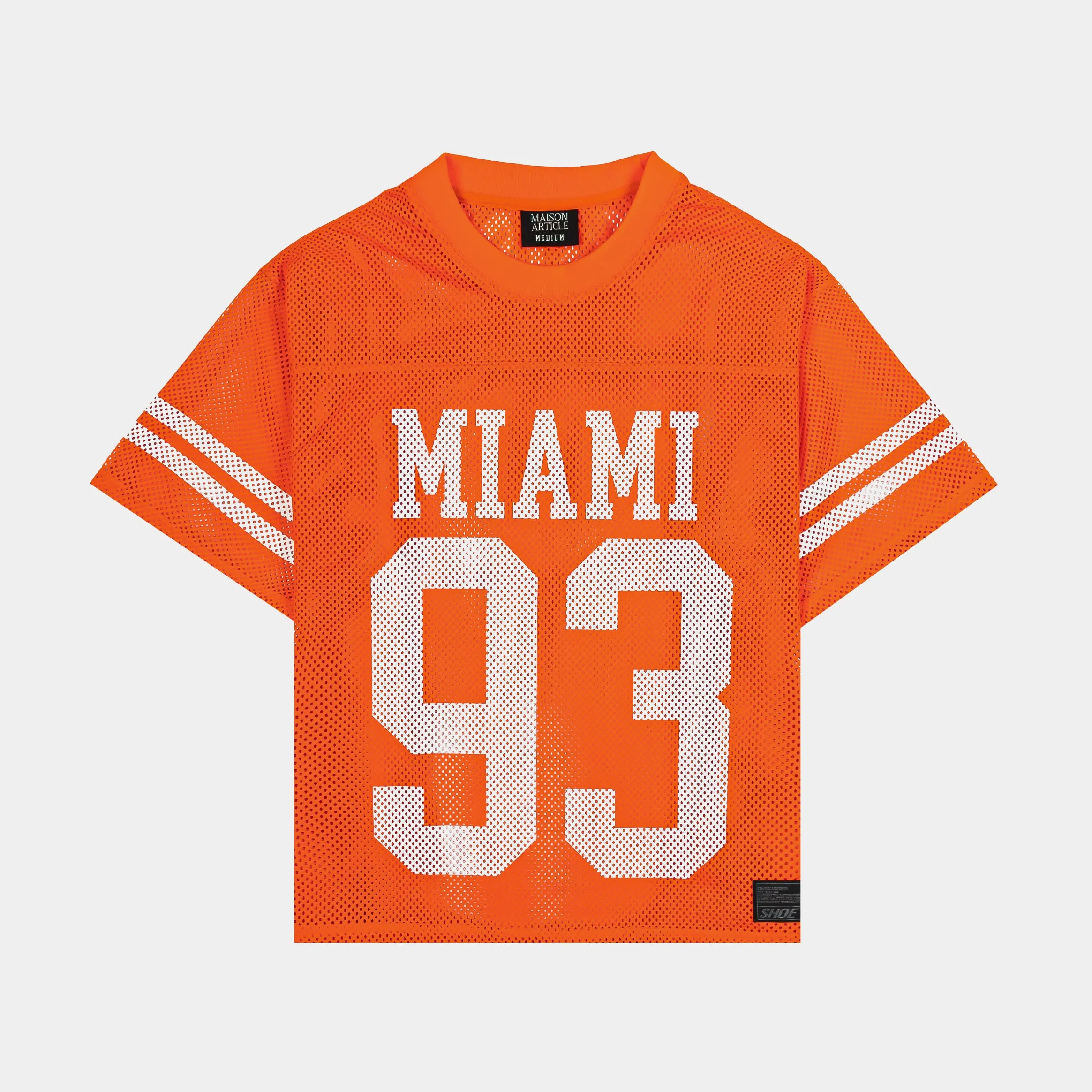 Miami Mesh Mens Jersey (Orange/White) anti static coating