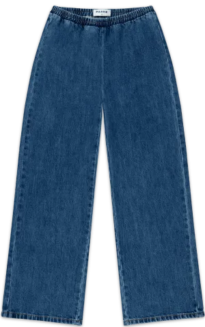 Elastic Denim Pant Water resistant coating Layered Panel Design