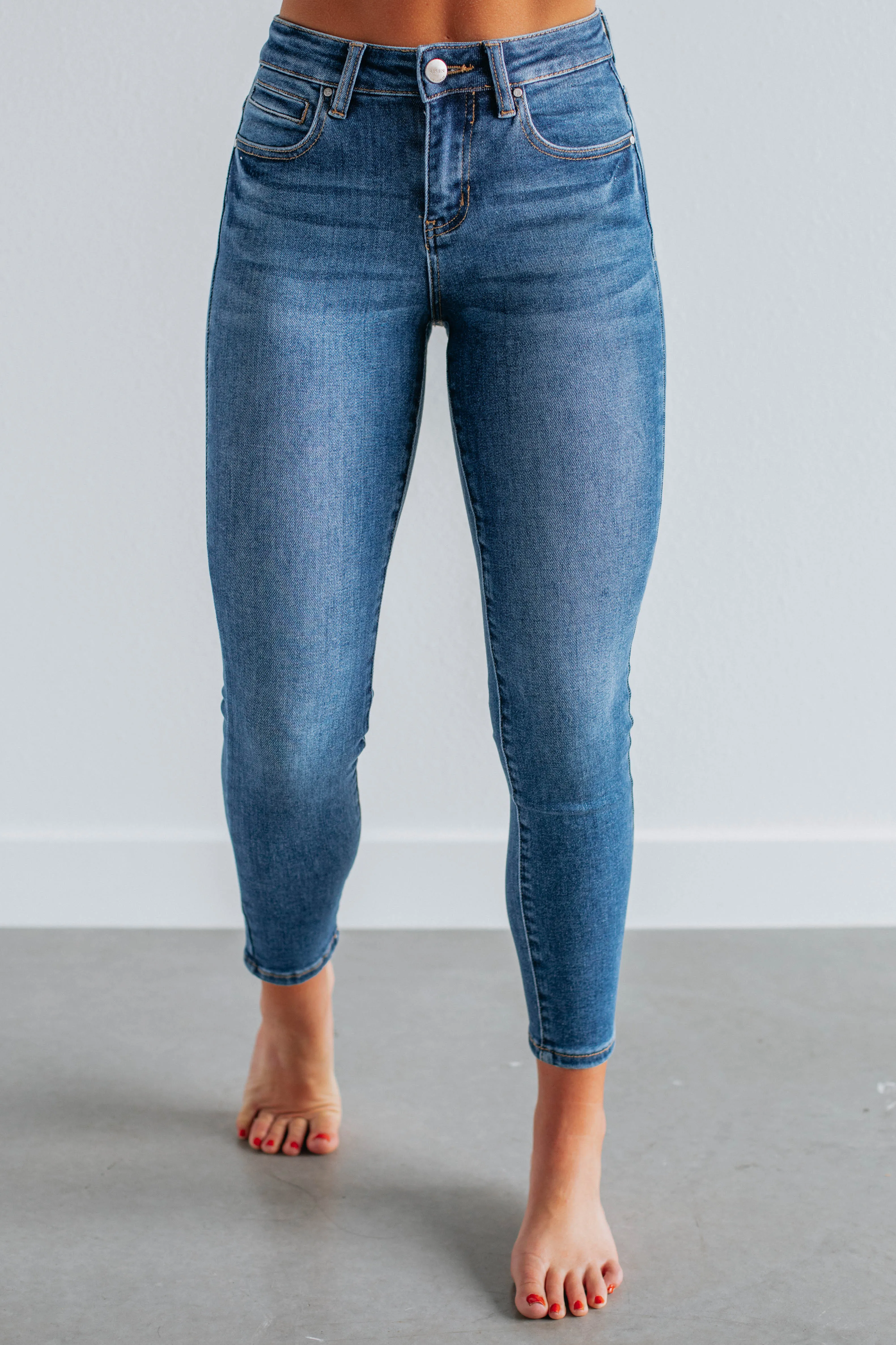 Mielle Risen Jeans - Dark Wash Beach Day Breathable Flexible Waistband