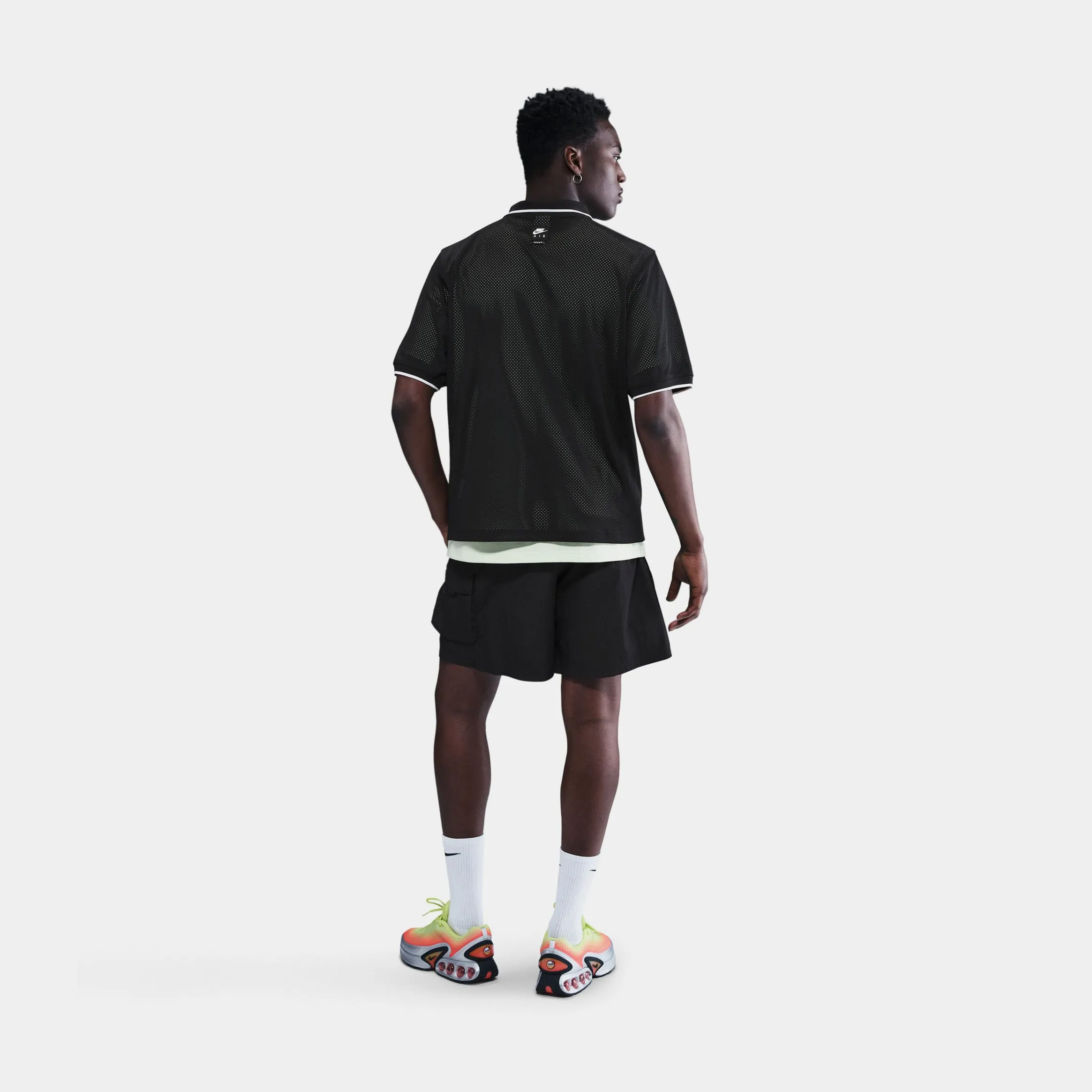 NSW Oversized Football Mens Jersey (Black/White) Bemberg Collar Finish