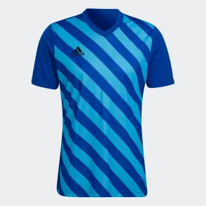adidas ENTRADA 22 GRAPHIC Soccer Jersey | Team Royal Blue | Men's Eco Friendly Fibers