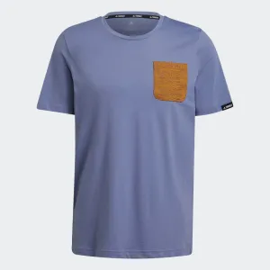 Printed design theater visit adidas TERREX POCKET Graphic Soft Tee | Orbit Violet | Men's