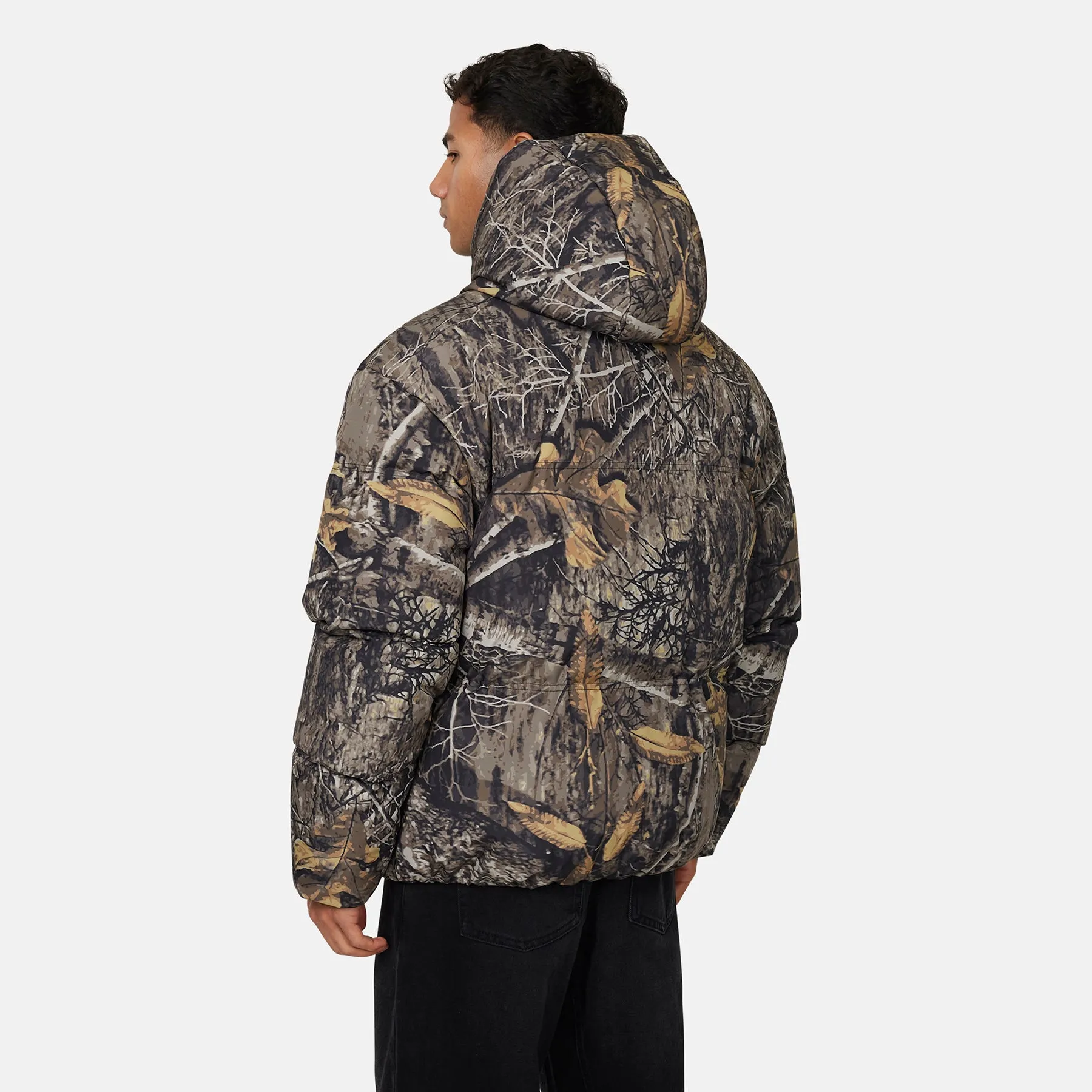 Arctic Woodland Camo Puffer Jacket Eco Friendly