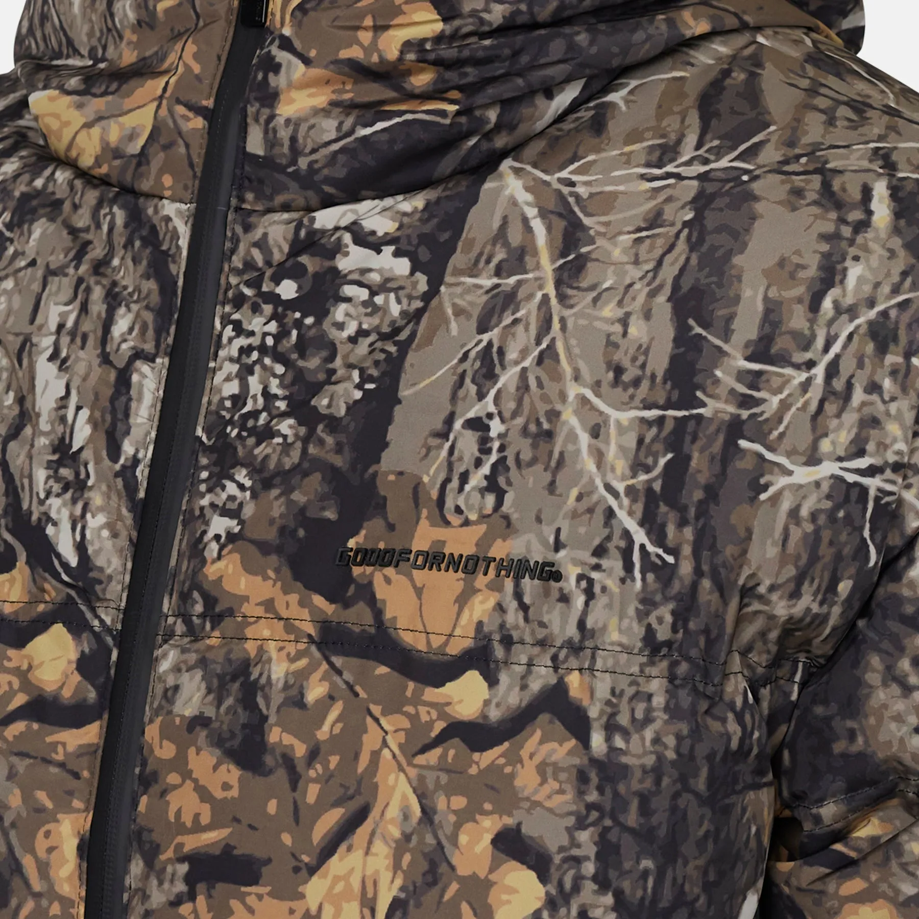 Arctic Woodland Camo Puffer Jacket ShrinkResistantFabric