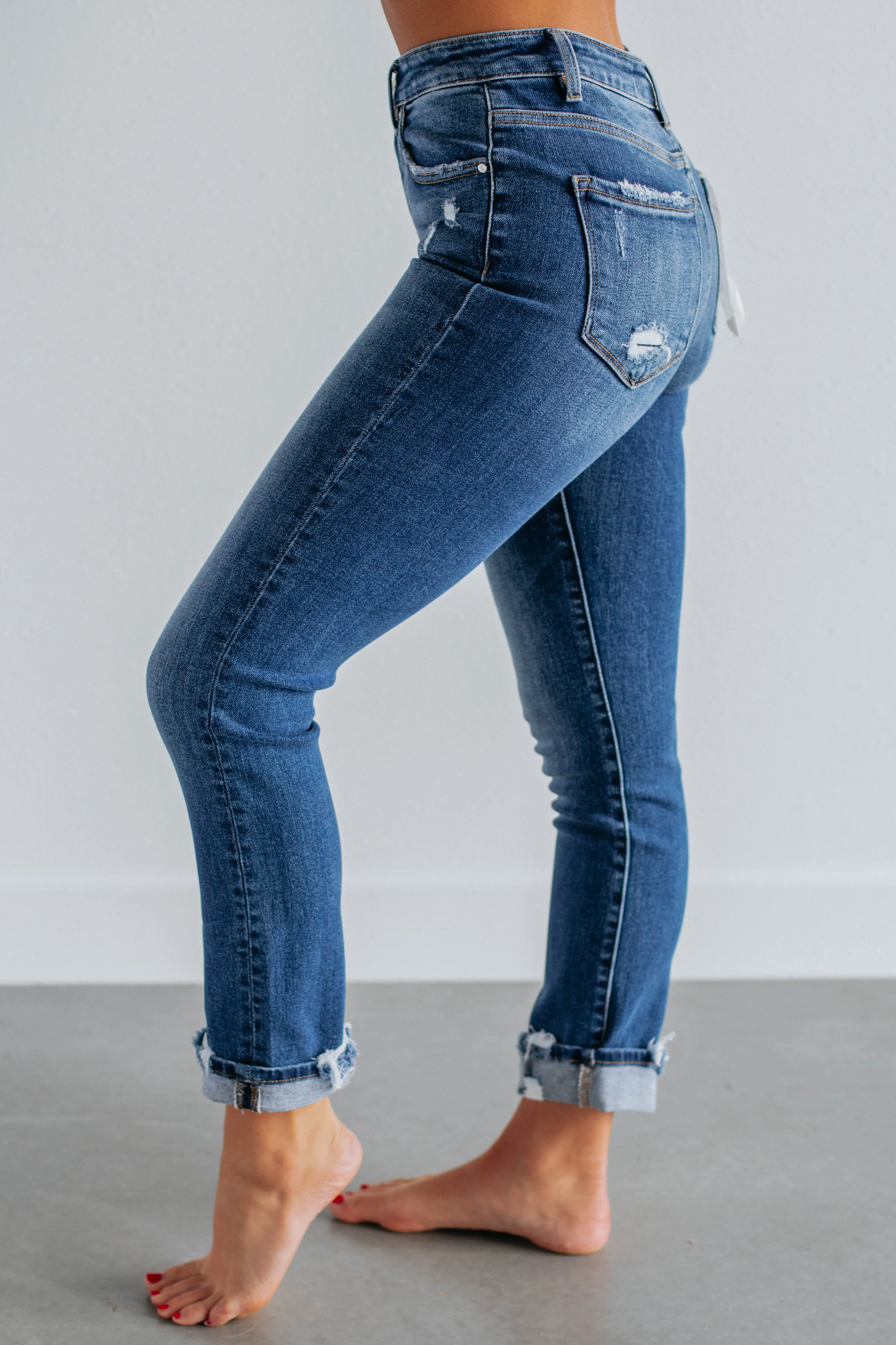 Monica Risen Jeans - Dark Wash Reliable Layer