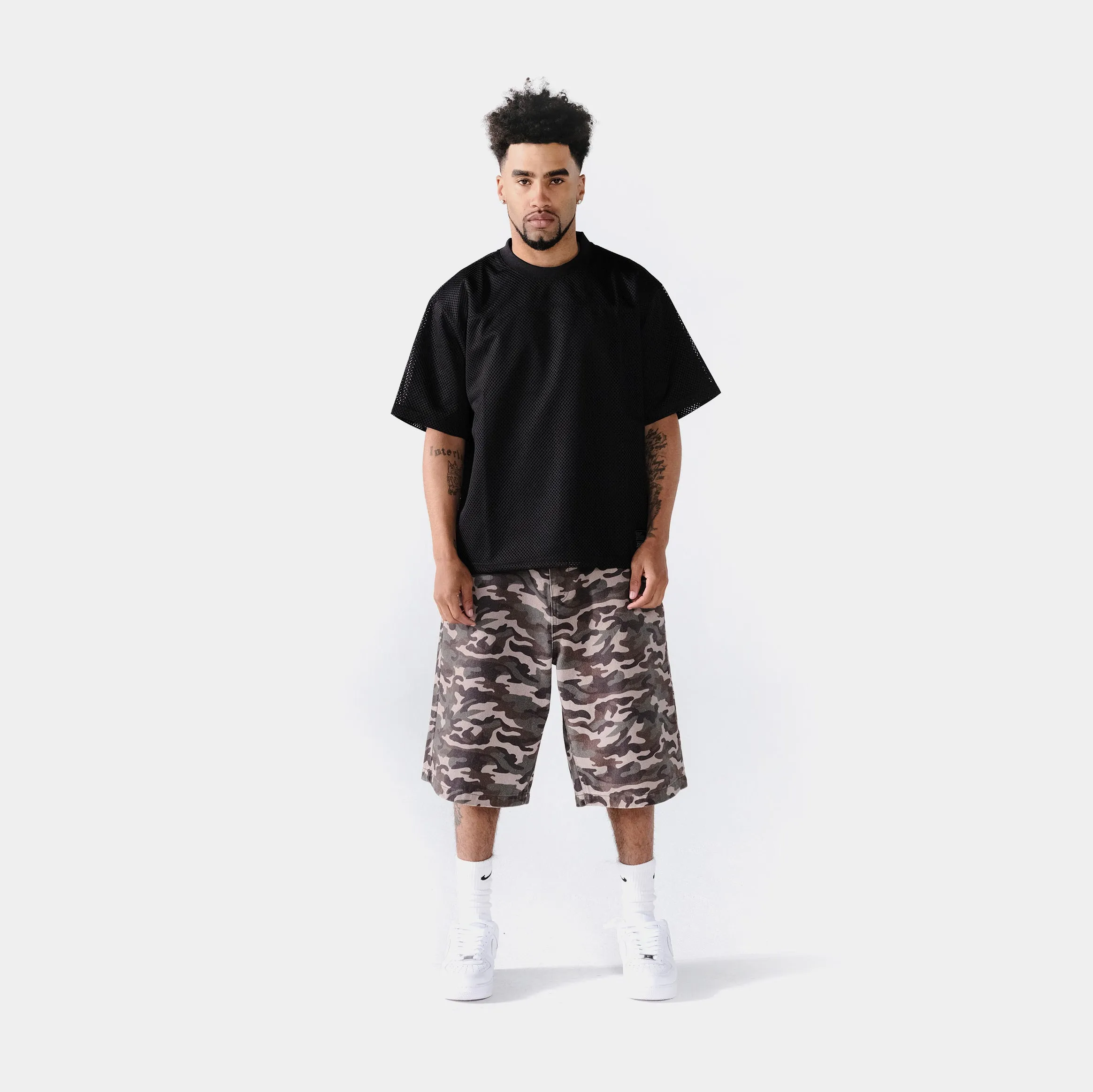 Comfort Performance Boxy Mesh Mens Jersey (Black)