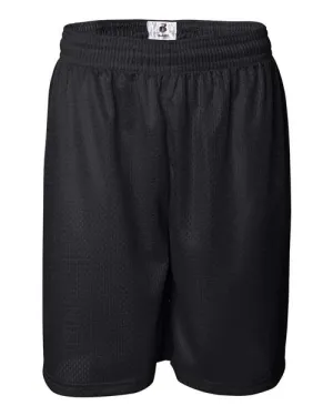 Reflective Safety Details Port Pocket Design Badger Men's Pro Mesh 9" Shorts