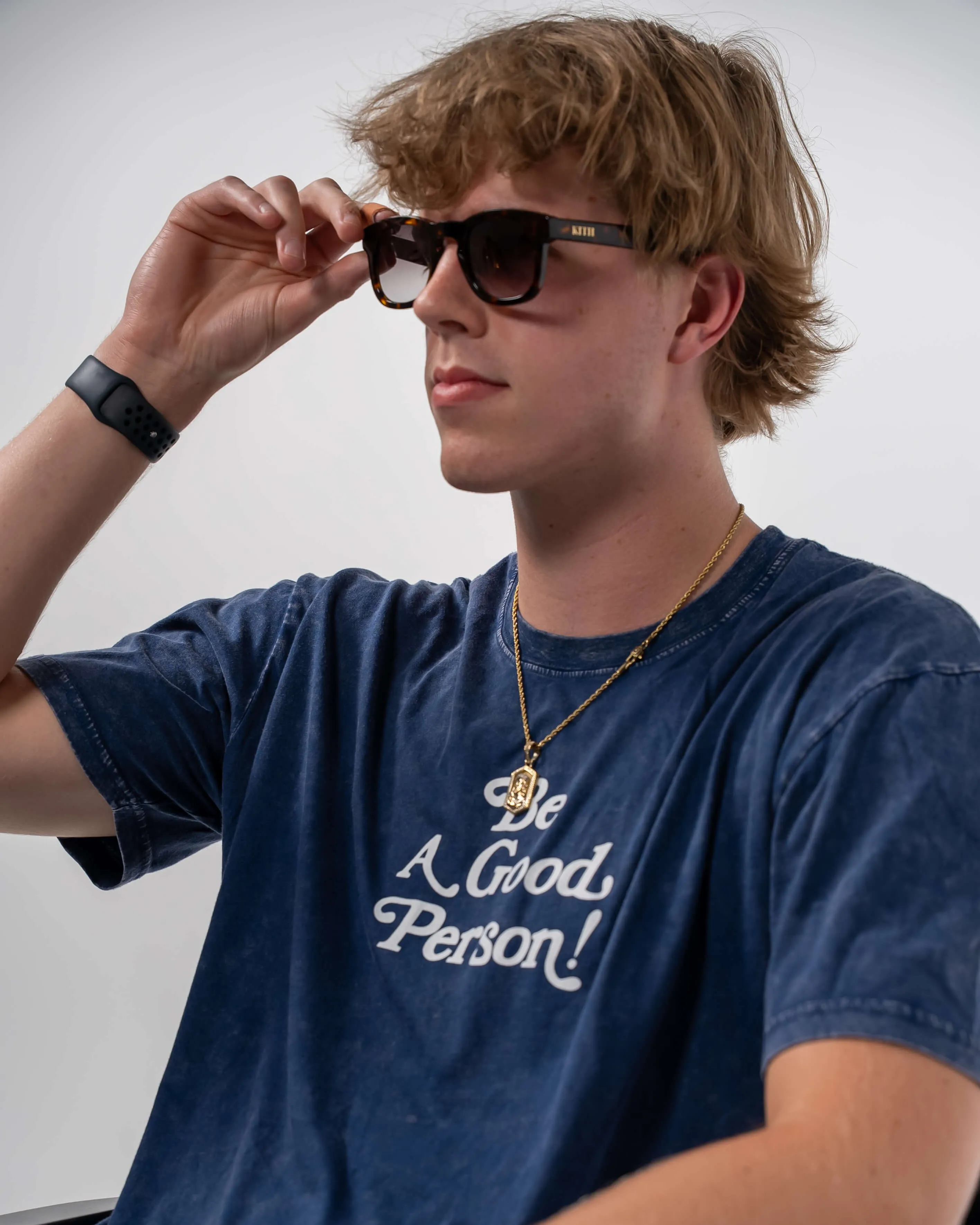 Exclamation Relaxed T-Shirt - Blue Stone Wash Wedding Relaxed Armhole Cut