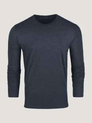 Navy Long Sleeve Crew Neck Urban Trend