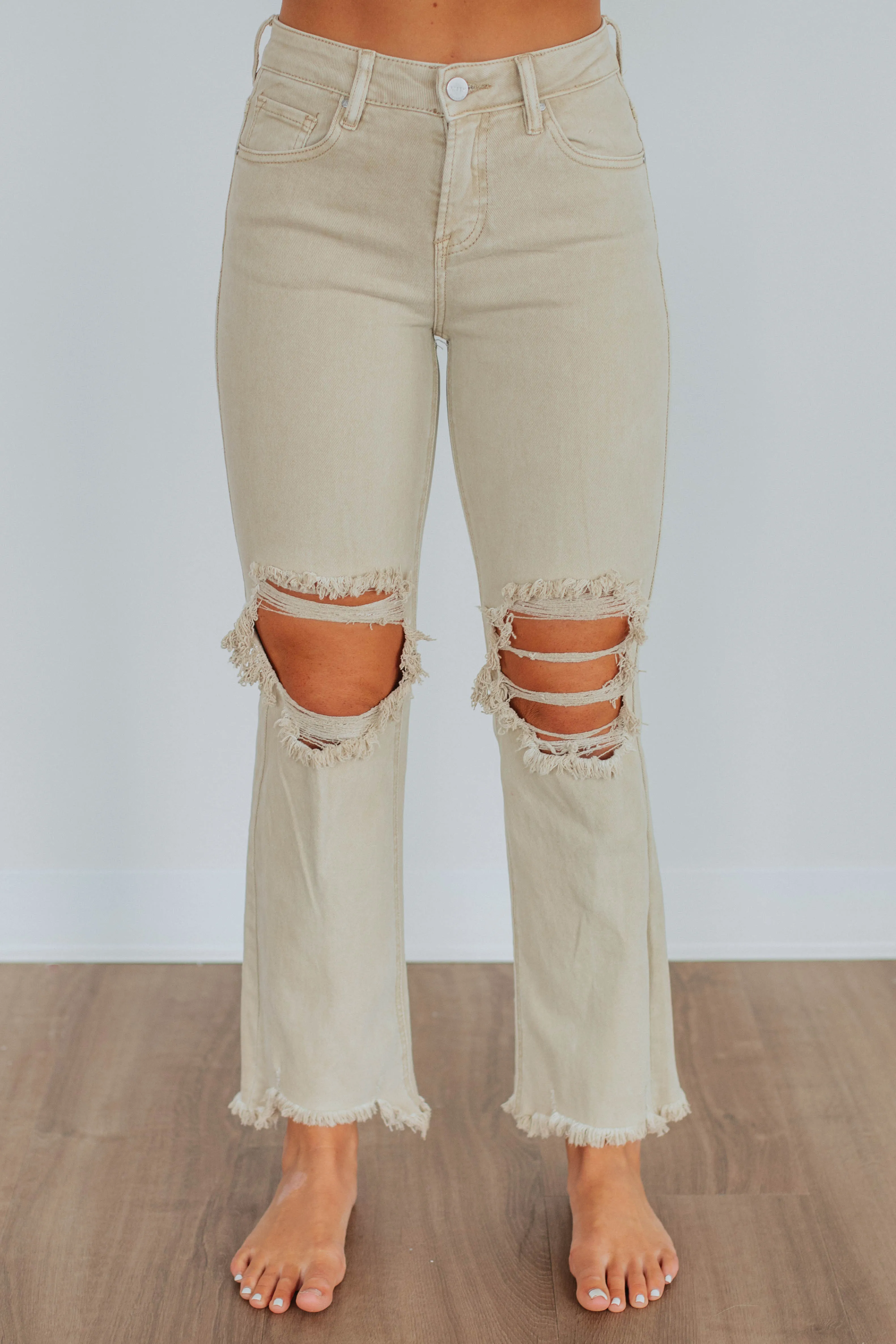 Willow Risen Jeans - Sand Timeless Look Neutral Look