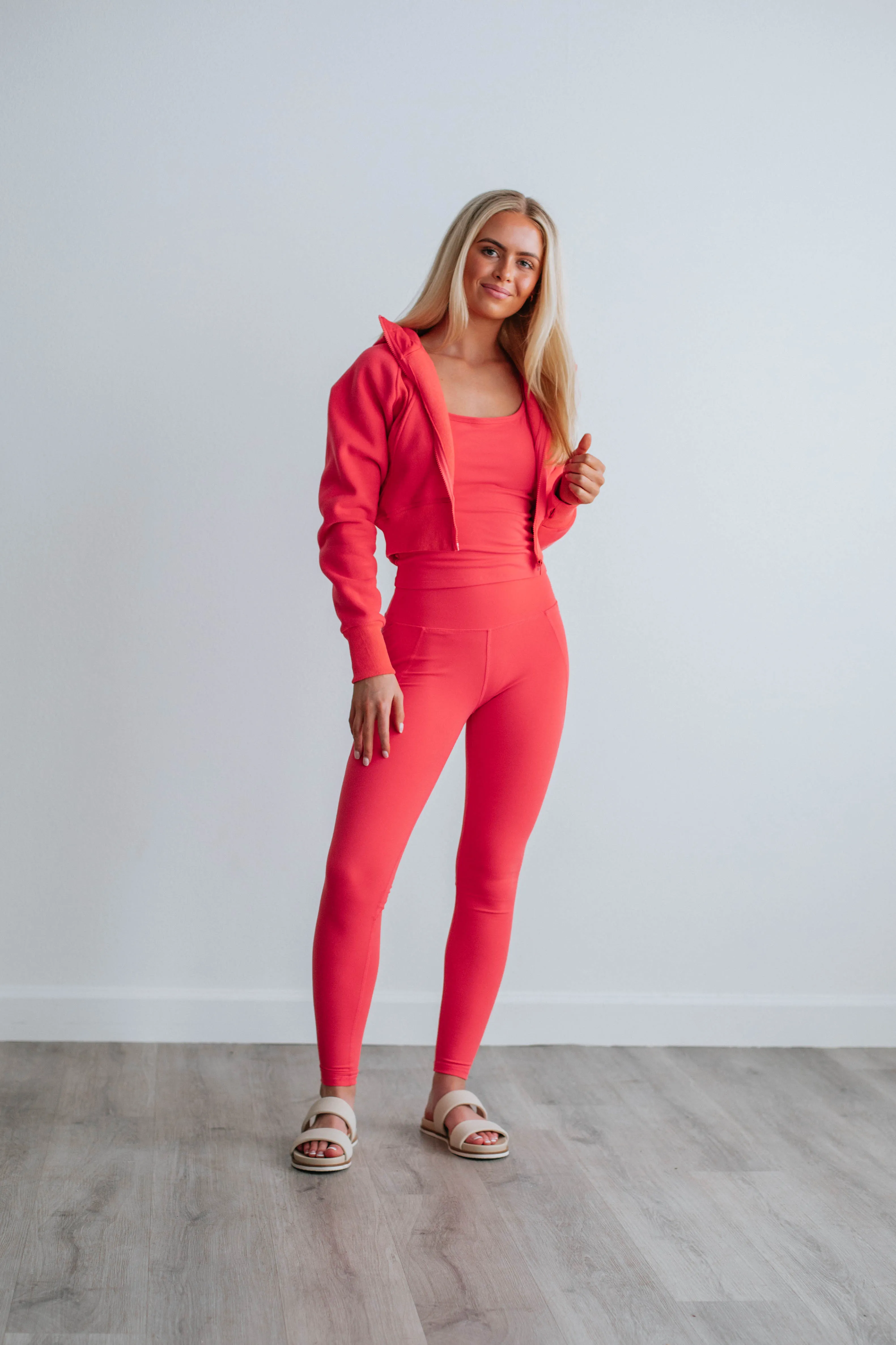 Zalen Active Leggings - Hibiscus Effortless Active Wear Essential Fit