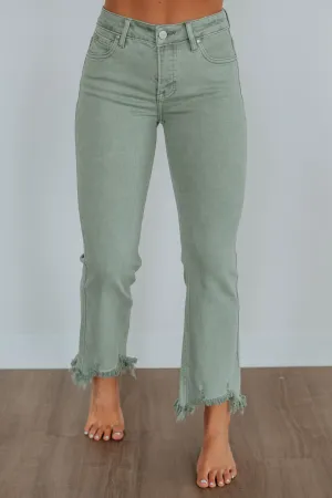Iconic Outfit Neona Risen Jeans - Olive
