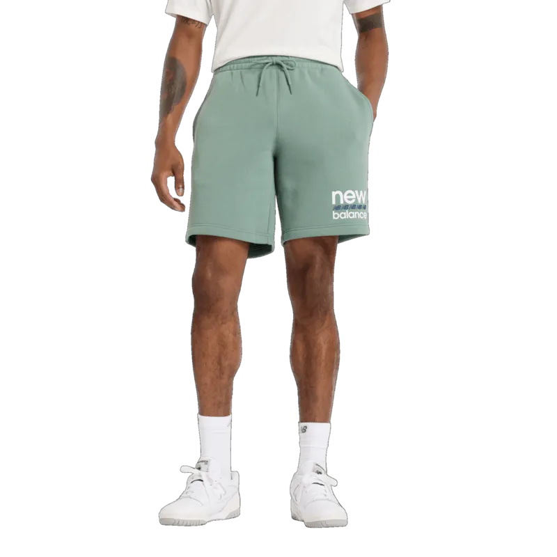High Rise Waist New Balance Men's Sport Graphic Fleece Short