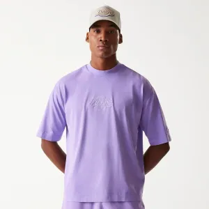 Casual Wearable Fashion Essential New Era LA Lakers NBA Washed Purple Box T-Shirt
