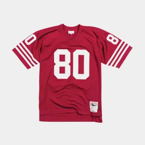Breathable Layer NFL Legacy San Francisco 49ers 1990 Jerry Rice Mens Jersey (Red/Whte)