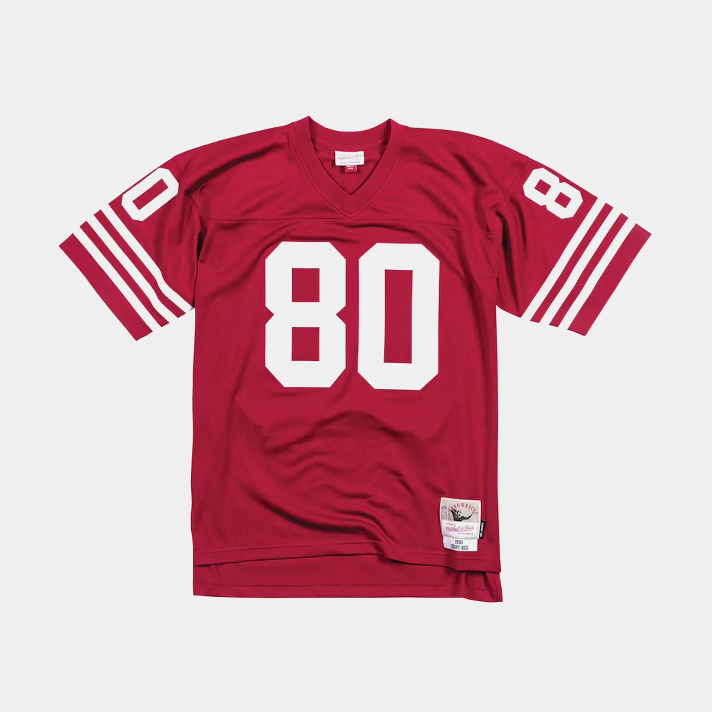 Breathable Layer NFL Legacy San Francisco 49ers 1990 Jerry Rice Mens Jersey (Red/Whte)