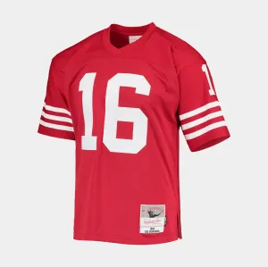 NFL Legacy San Francisco 49ers 1990 Joe Montana Mens Jersey (Red/Whte) Eco Conscious Dye Process