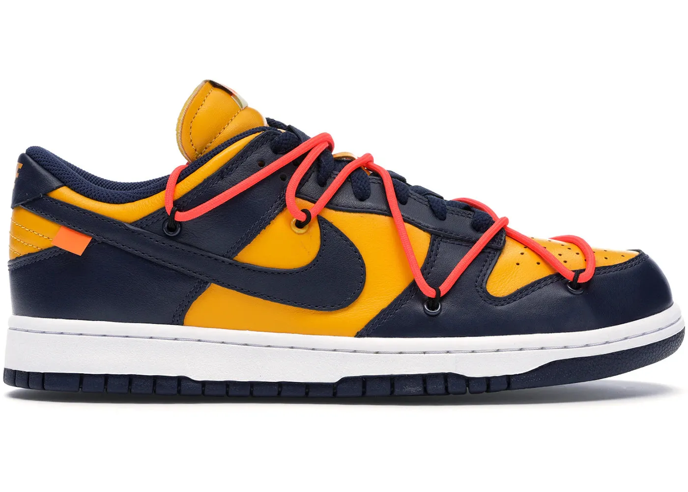 Nike Dunk Low Off-White University Gold Freestyle Design