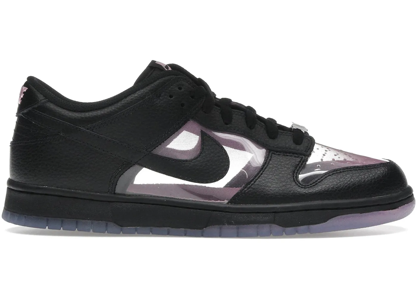 Nike Dunk Low Retro Transparent Black Pink Rise Quick Style Ride Low Top Style