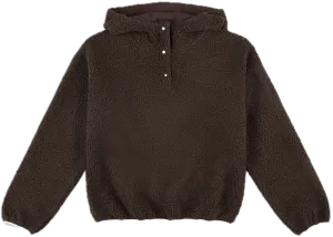 Weekend Ready Look Waterproof Zipper Closure Hooded Fleece