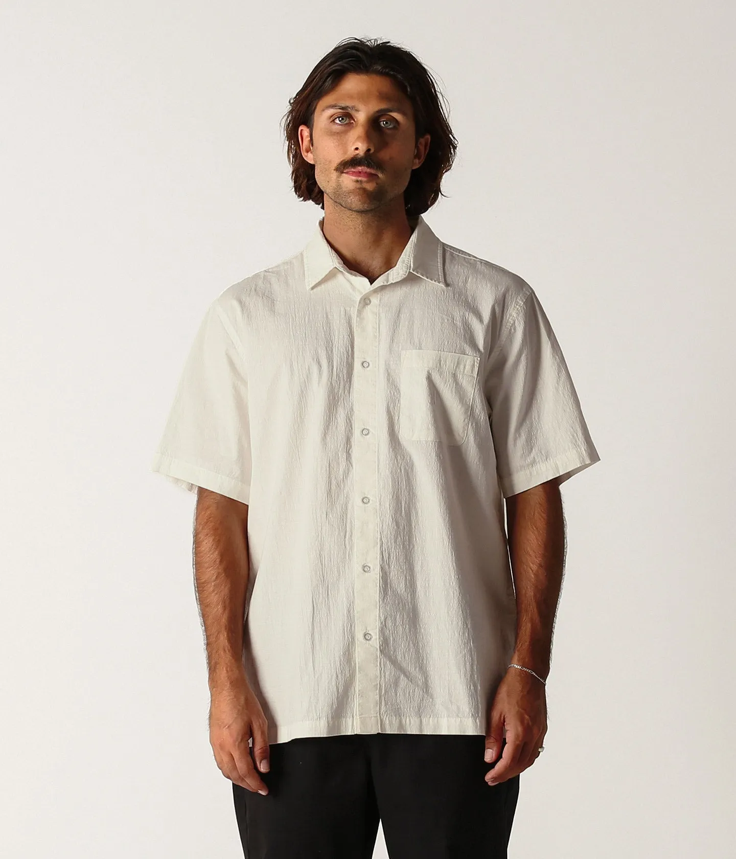 Simple and Comfortable VIVIAN SS SHIRT // MUSHROOM