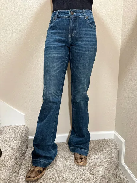 City Approved CC Western Women's Wide Leg Trouser Jean