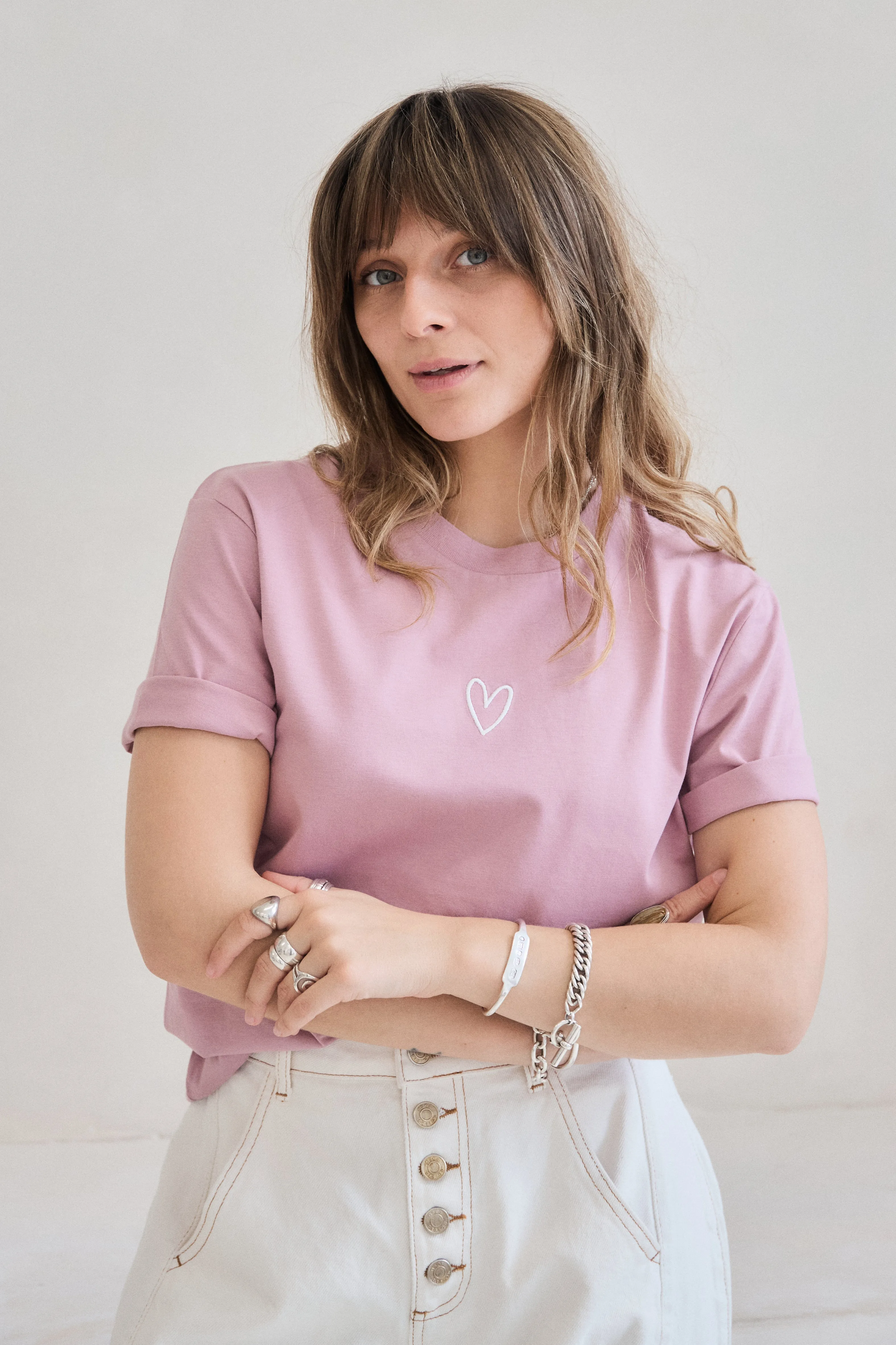 Feminine Touch O&F Be Tee - Lilac