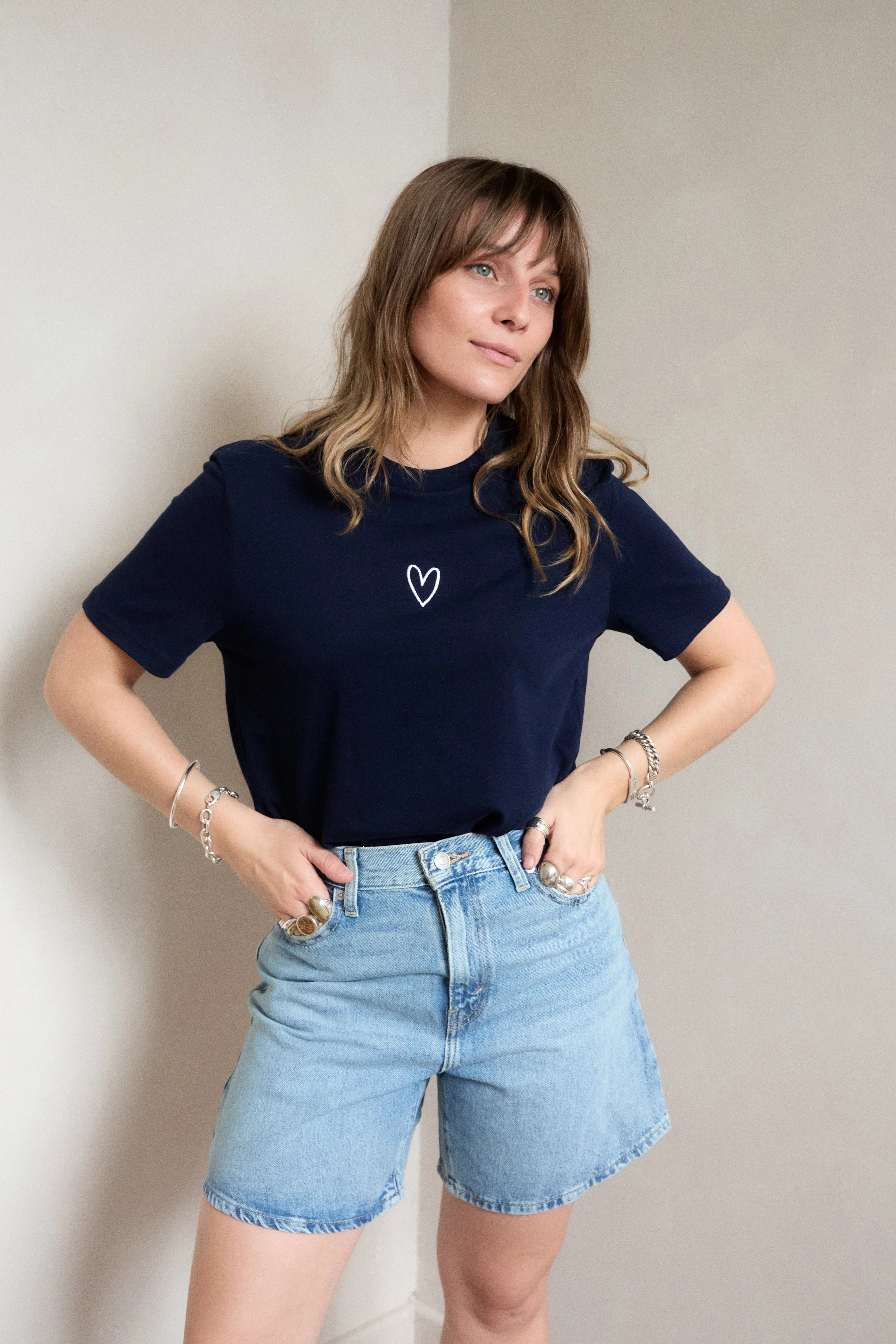 Abstract mystery Bold Style O&F Be Tee - Navy