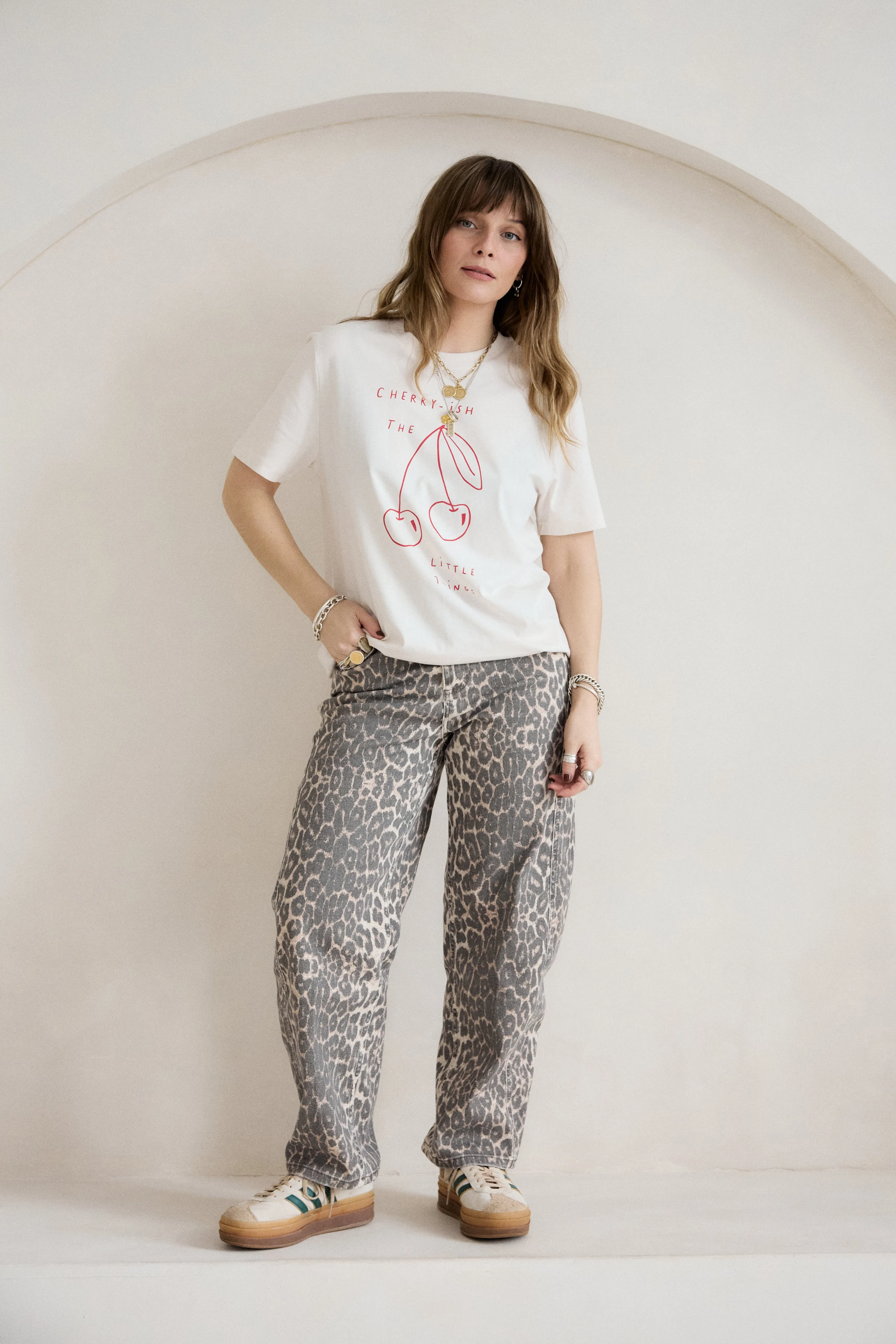Soft and Relaxed School Uniform O&F Cherry-ish The Little Things Tee