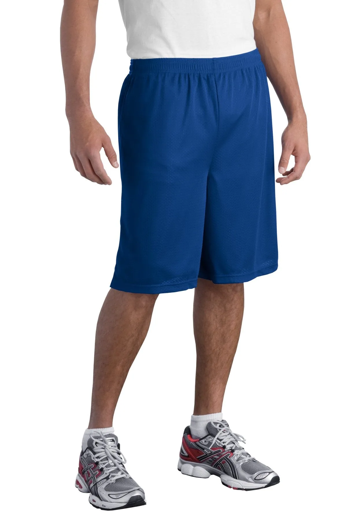 Sport-Tek Men's Long Mesh Short. T515 Summer Fun UV protection layer