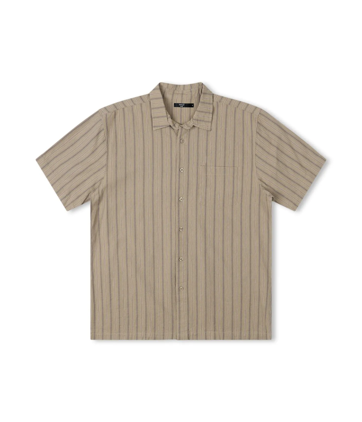 informal gathering REYNOLDS STRIPED SS SHIRT // MOSS