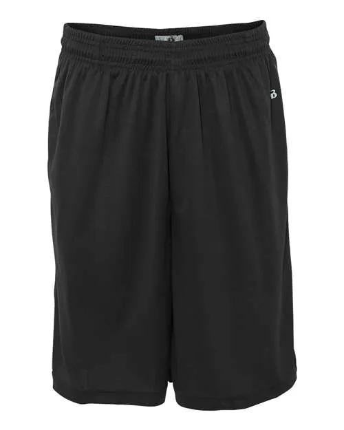 Badger Men's B-Core 10" Shorts with Pockets Flex Fit Design Dynamic Performance