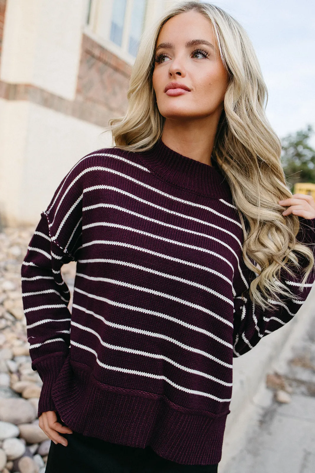 Neutral Tones Barrel Room Knit Sweater