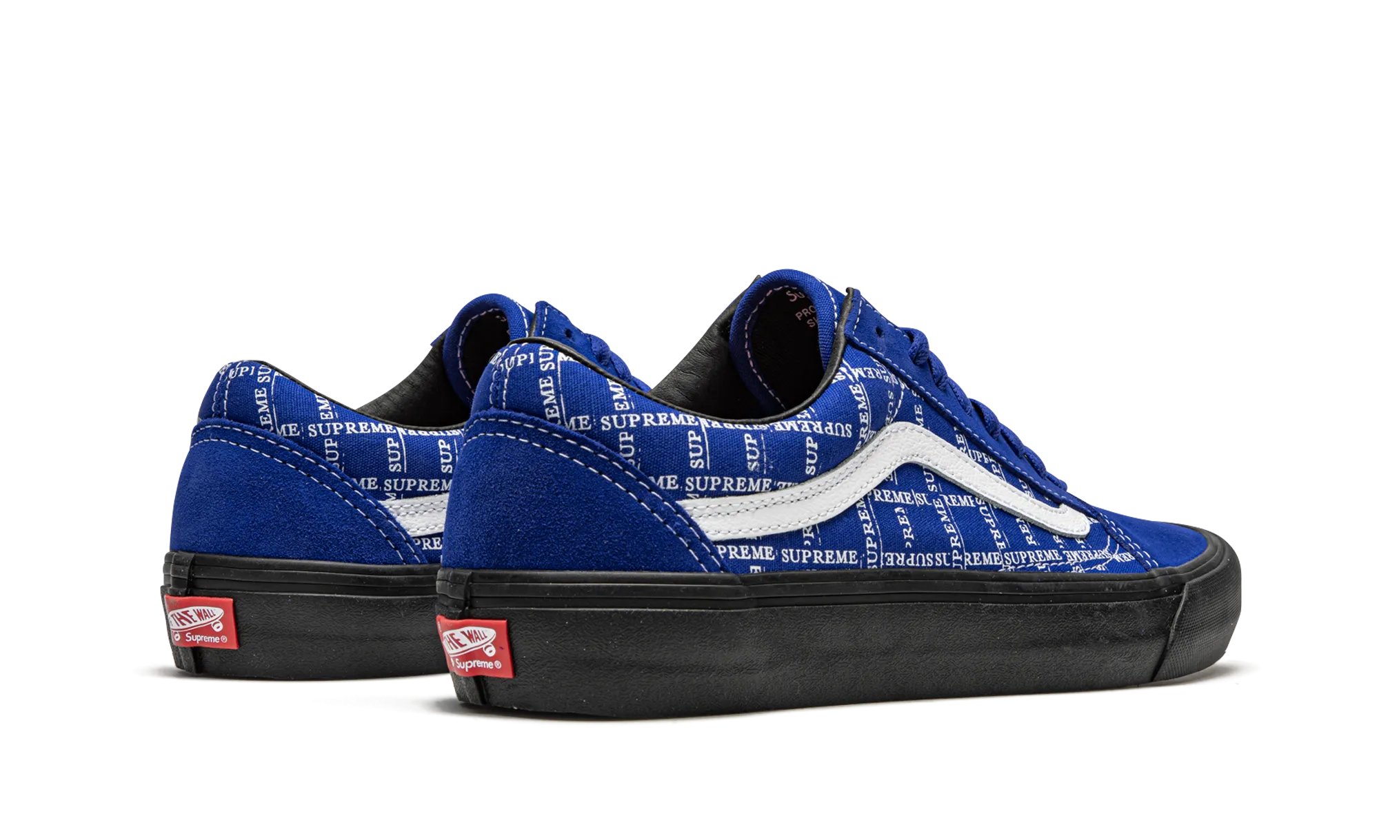 Low Profile Weekend Trip Dust Guard Old Skool Pro "Supreme - Grid Logo - Blue"