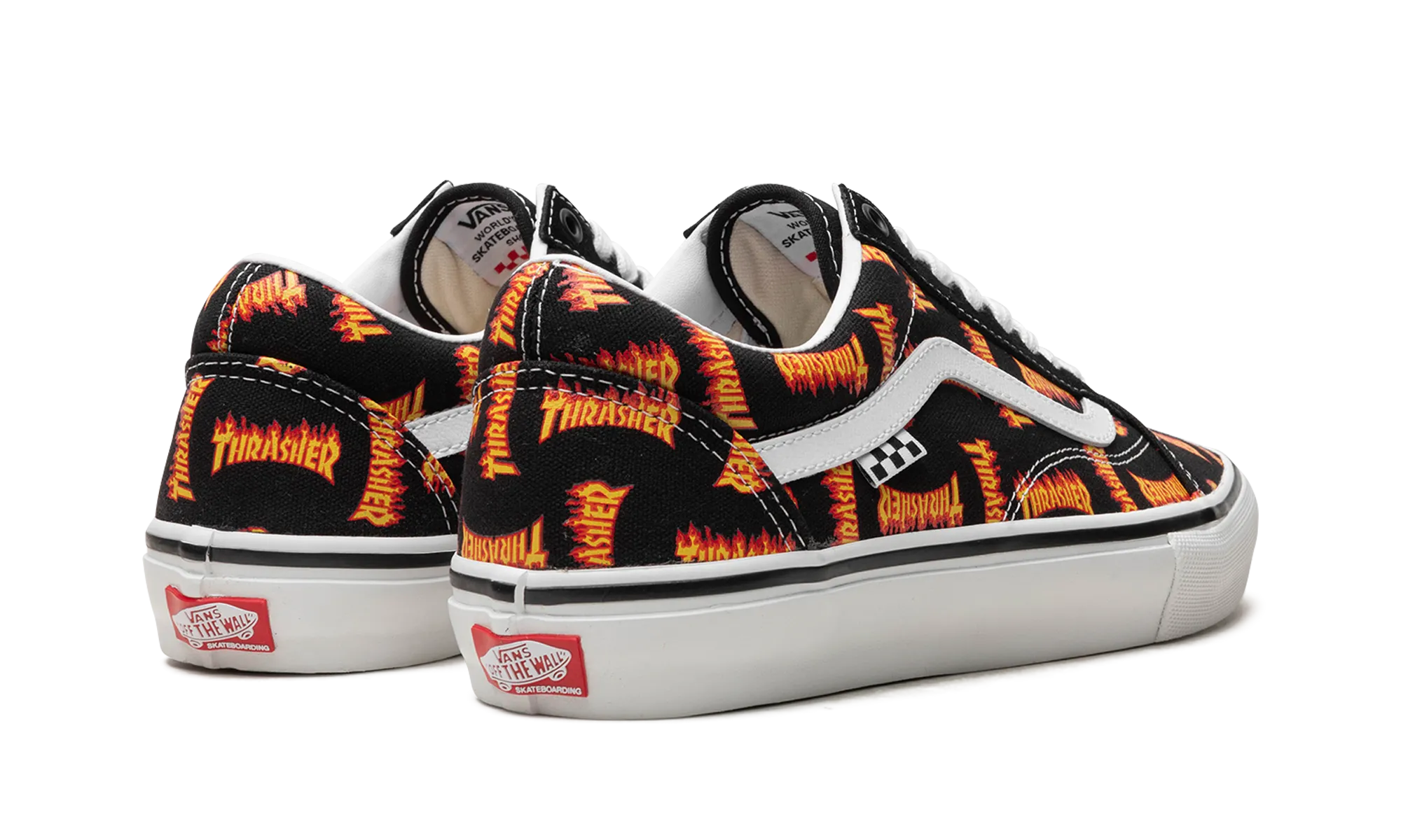 Padded Old Skool "Thrasher All Over Flame Logo"