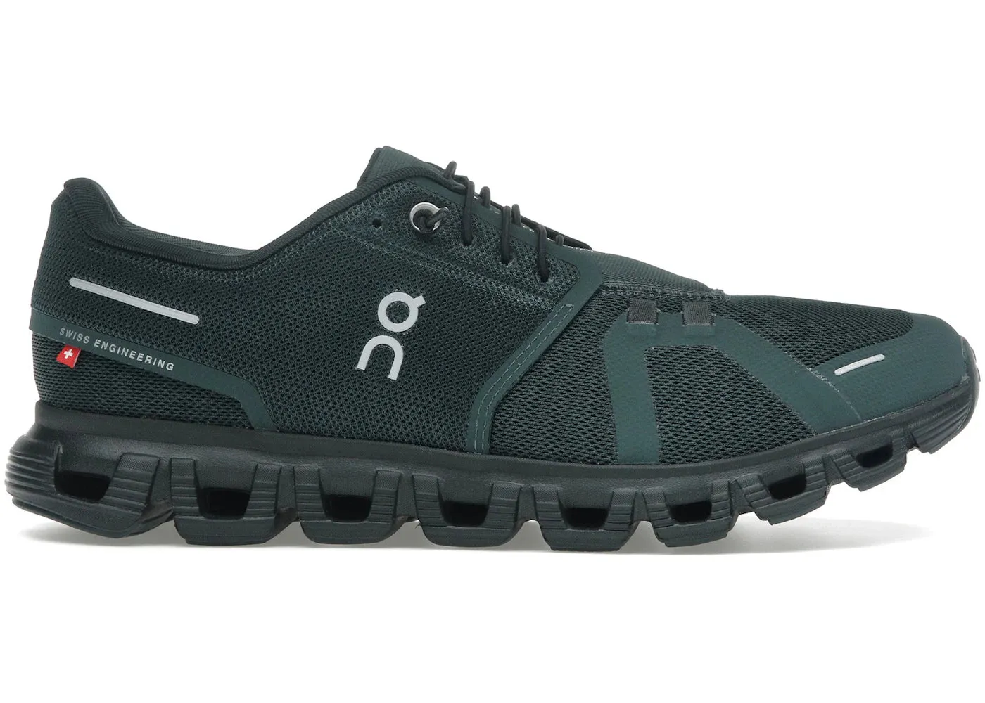 On Running Cloud 6 Evergreen Black adjustable - straps - adjustability shoes Fast