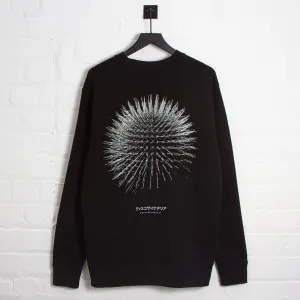 Cold Protection Orb 003 Disco Psychedelia Back Print - Sweatshirt - Black