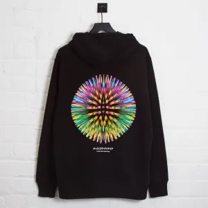 Hiking Essential Orb 031 Disco Psychedelia - Pullover Hood - Black