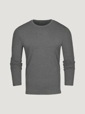 Fuzz Free Surface Quick Layer Fit Carbon Grey Long Sleeve Crew
