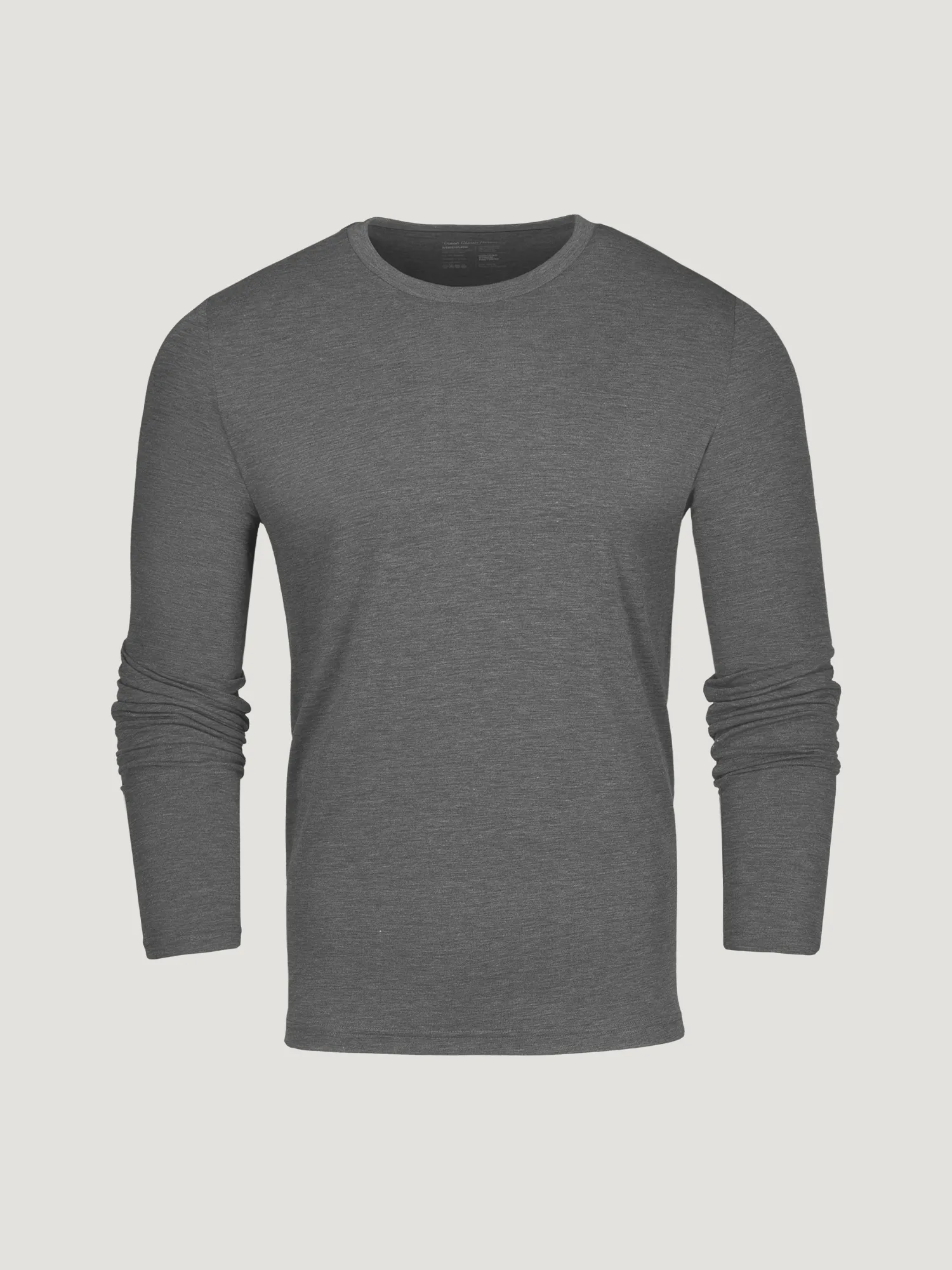 Fuzz Free Surface Quick Layer Fit Carbon Grey Long Sleeve Crew