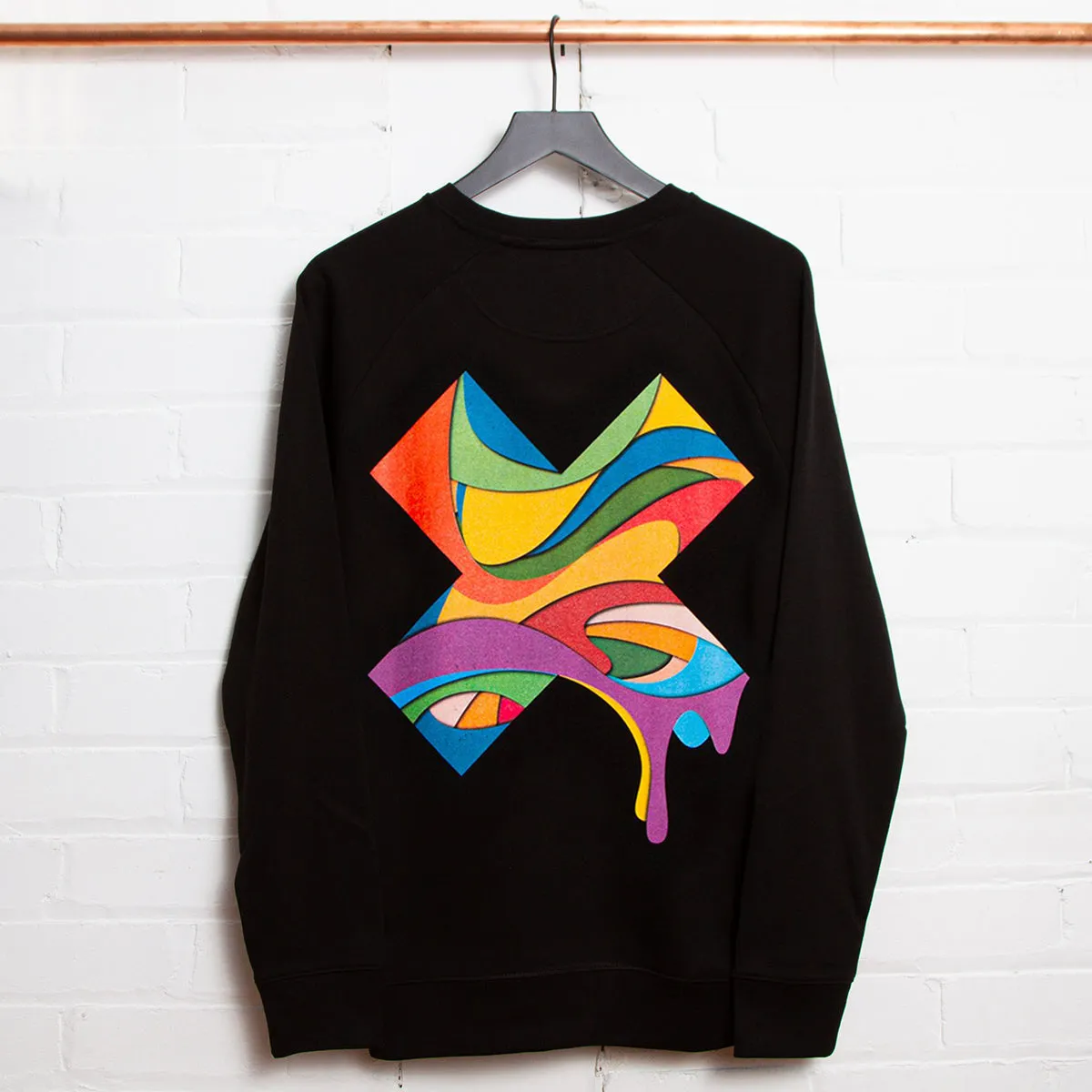 Trendy Essentials Paper Melt X Imprint - Sweatshirt - Black