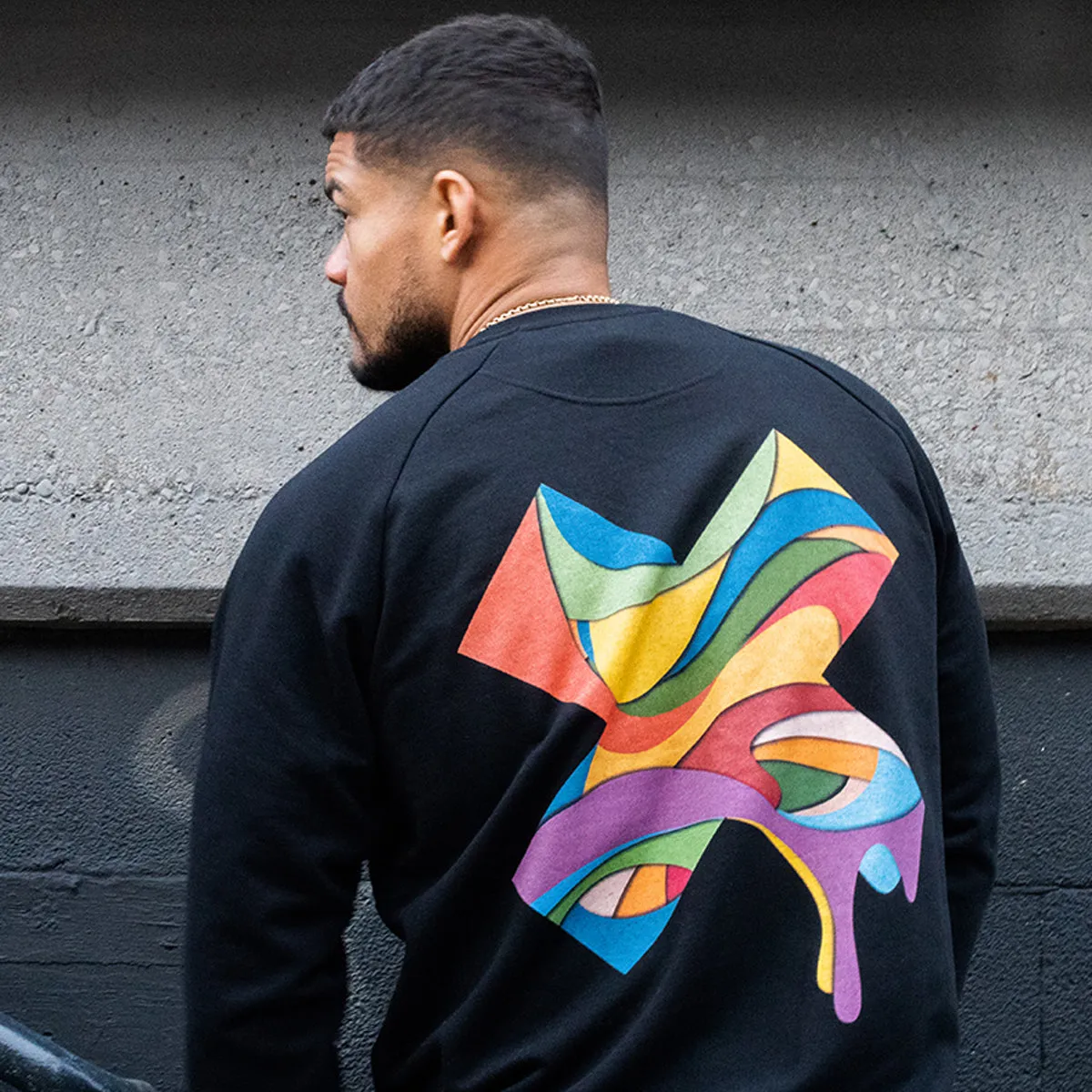 Paper Melt X Imprint - Sweatshirt - Black Sustainable Fabric