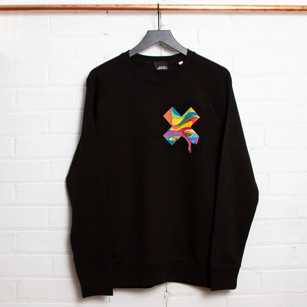 Paper Melt X Imprint - Sweatshirt - Black Sustainable Cozy Protection