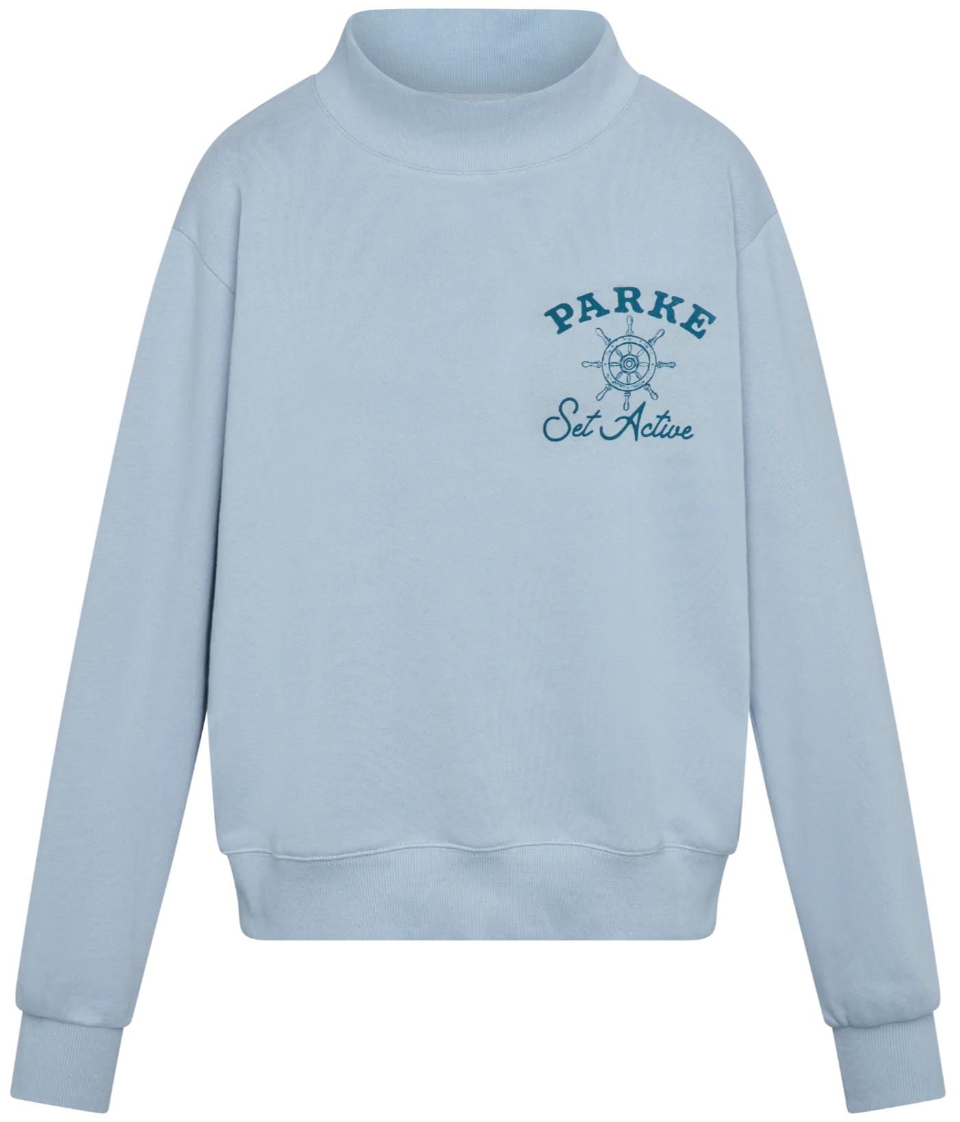 Street Essential Collared Parke x SET Sail Graphic Mockneck