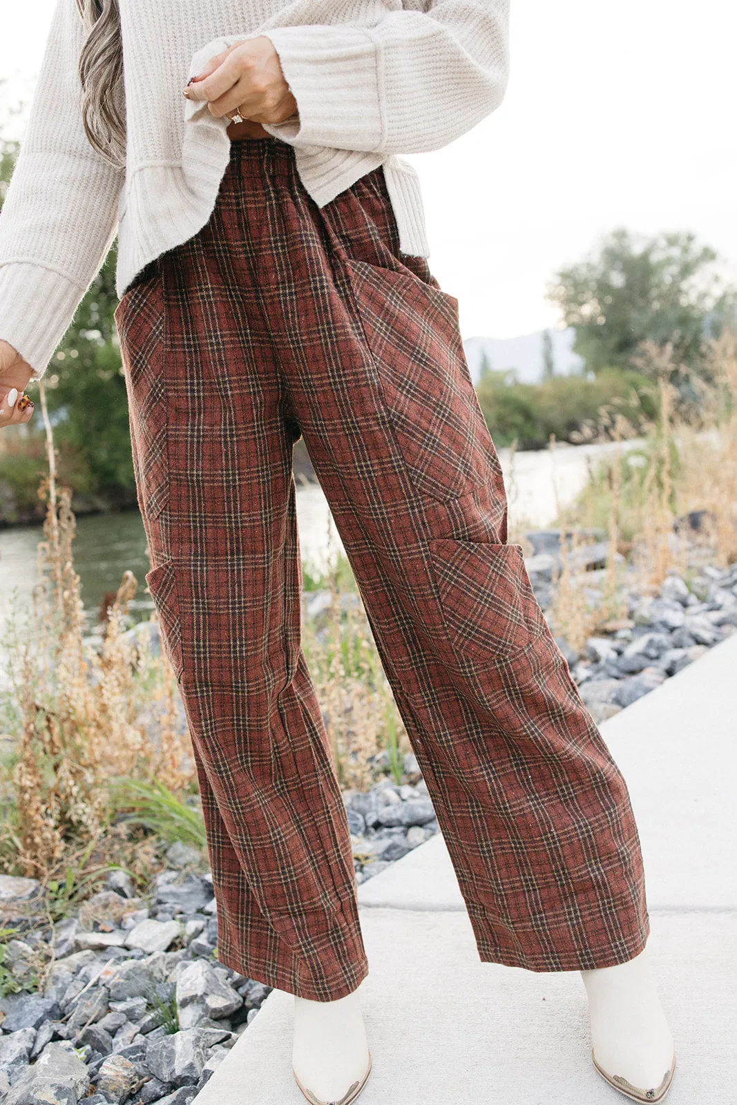 Liquid Luck Wide Leg Pants Durable Fabric