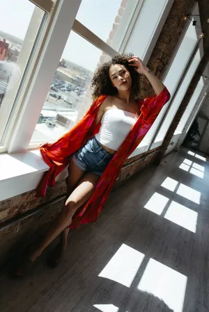 Phoenix Kimono Loopwheel Construction NonRestrictive Fit