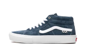 Wet Land Pig Suede Skate Grosso Mid "Blue/White"