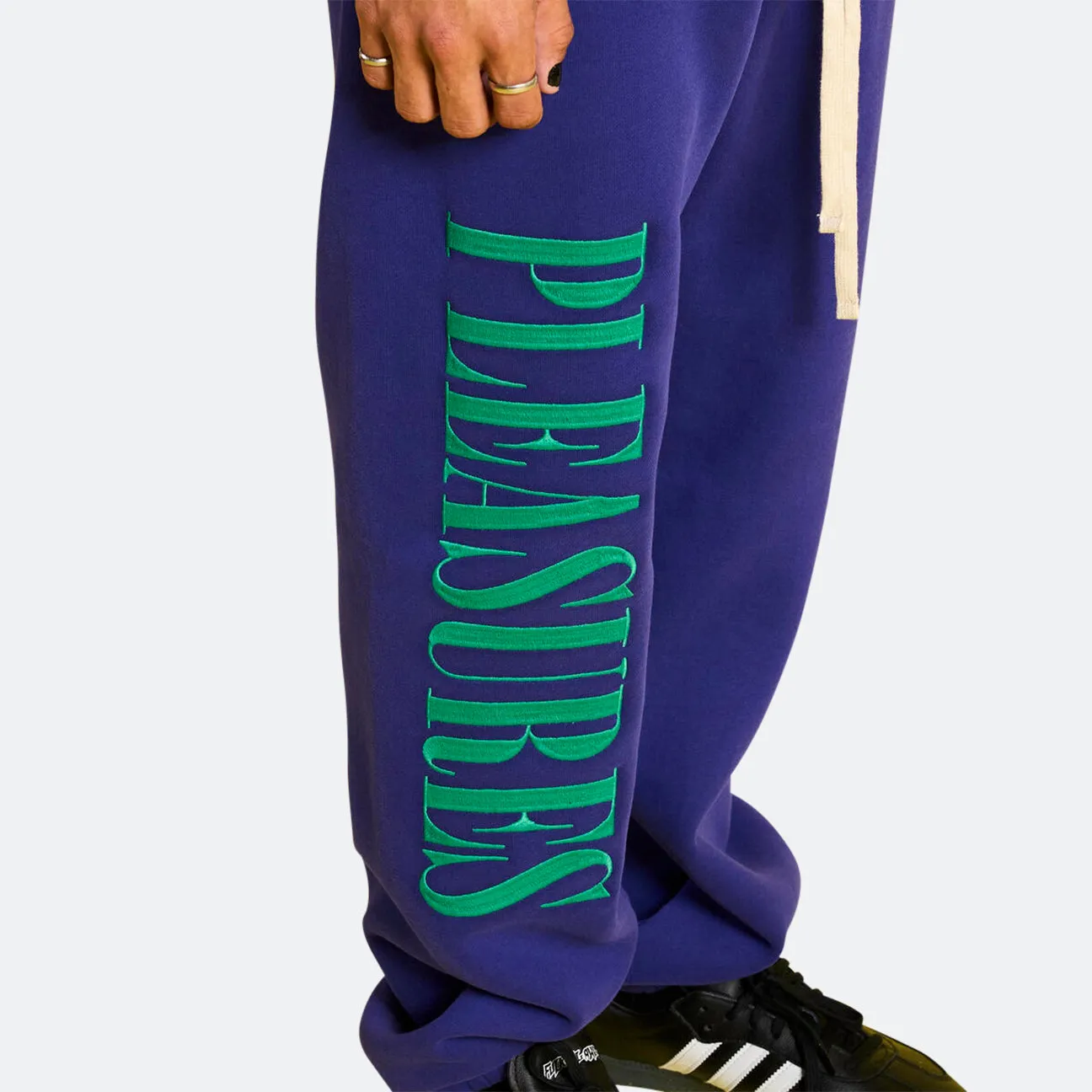 Pleasures Onyx Sweatpants Decorative stitching Layered Wear